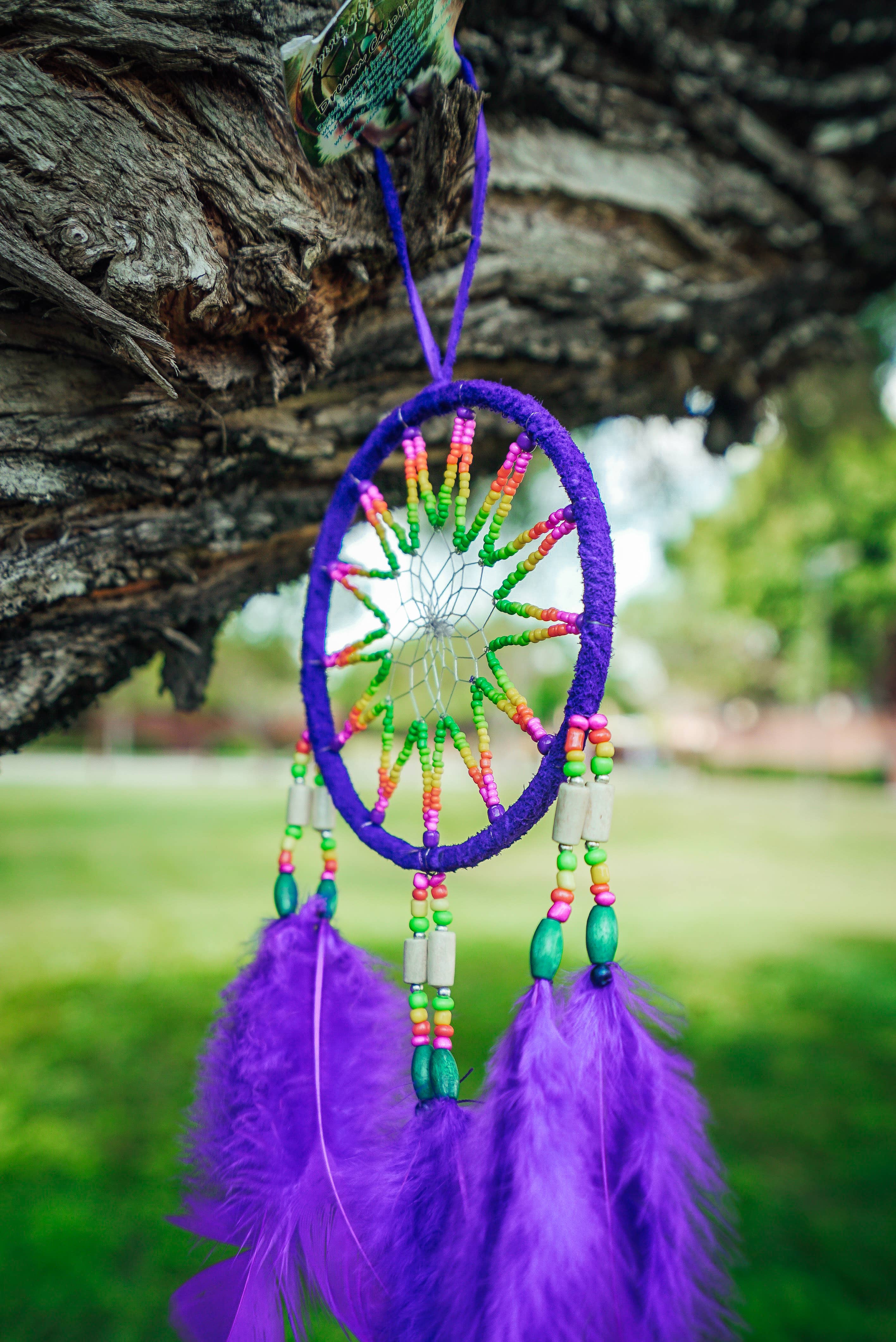 Pichincha - Wholesale Dream Catcher - Large Round Dream Catcher Feather Hanging Ornament3