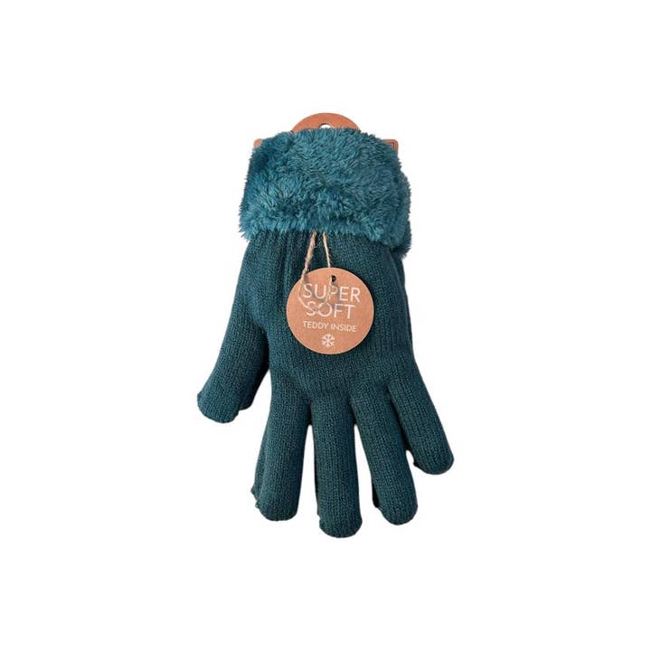VewoTex - Wholesale Gloves - Women's - Lined Women's Knit Gloves » Teddy Winter Gloves » Super Soft Finger Gloves7