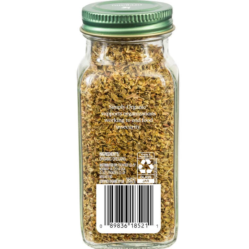 Simply Organic - Wholesale Herbs - Simply Organic Oregano Leaf, Certified Organic4