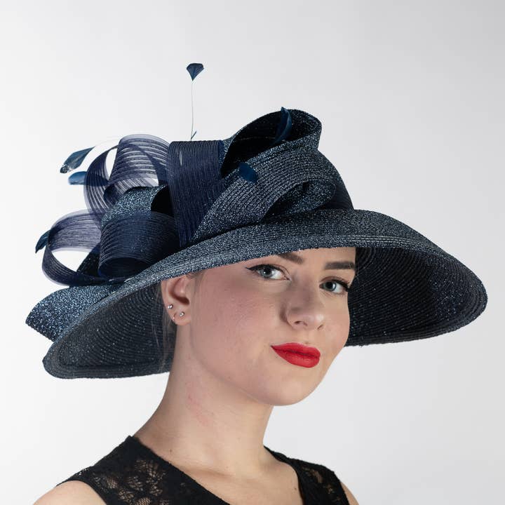 Chapeau d'église à large bord métallique | 331881 pour la vente par KaKyCo