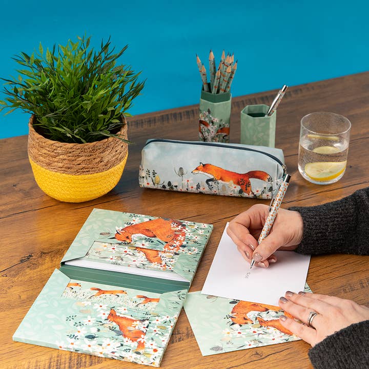 The Gifted Stationery Company - Wholesale Stationery/Notecard Set - Notecard Wallet - Foxy Tales A3