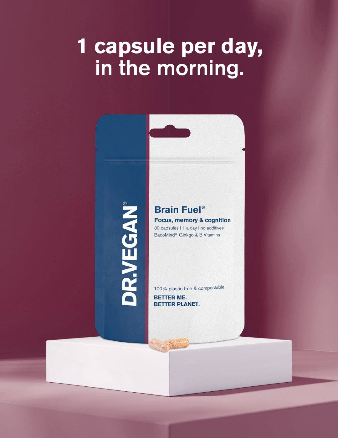 DR.VEGAN - Wholesale Voedingssupplement/vitamine - Brain Fuel® | 30 capsules | Geheugen, concentratie en focus3