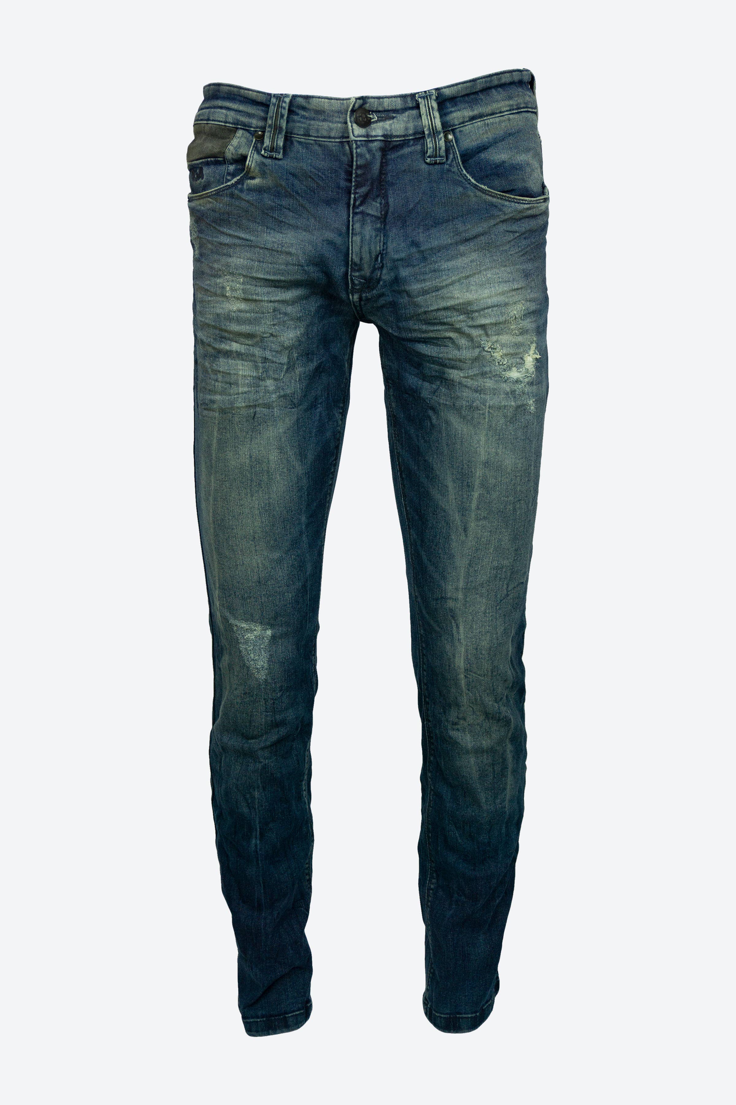 Straight Splatter - Dirty Medium Blue for wholesale by 86A Jeans
