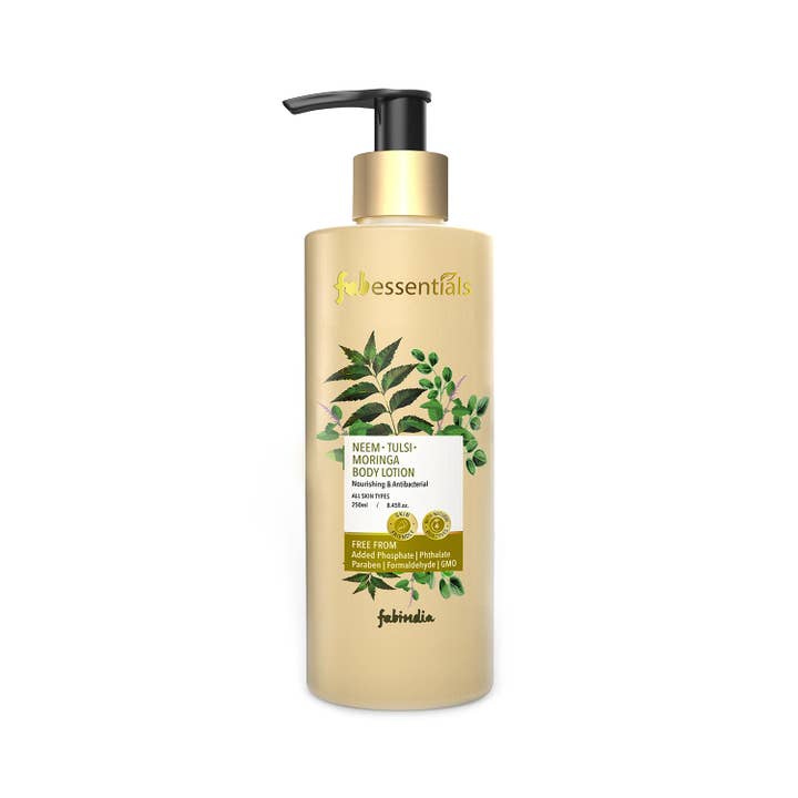 Neem Tulsi Moringa Körperlotion 250 ml für den Großhandel von FabEssentials