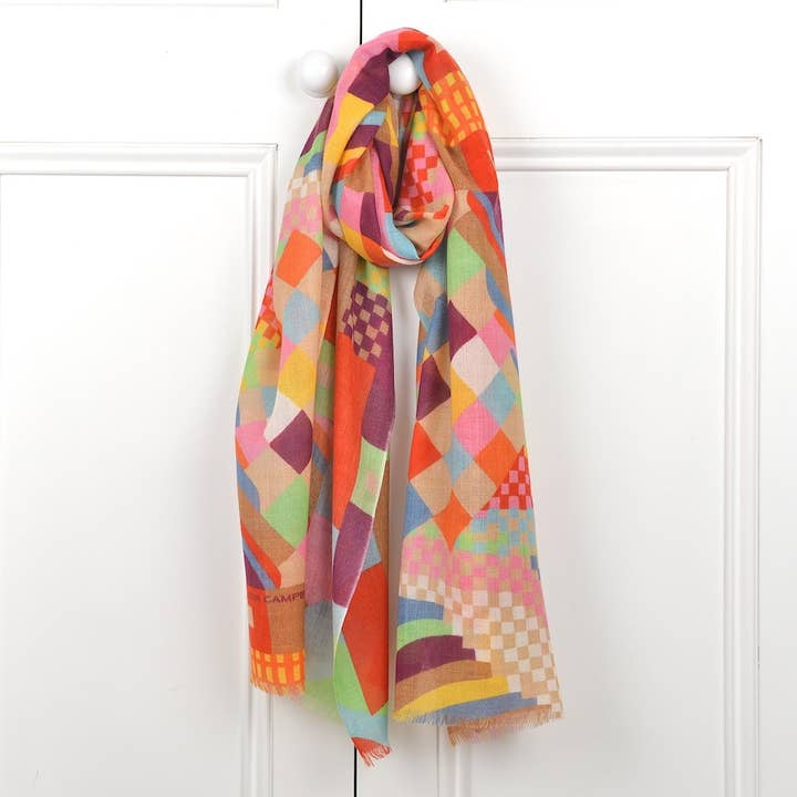 Geo Long Wool Scarf for wholesale by COLLIER CAMPBELL