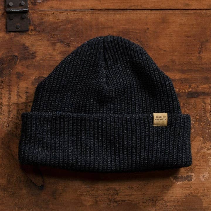 Wool Watch Cap - Obsidian for wholesale by Bradley Mountain