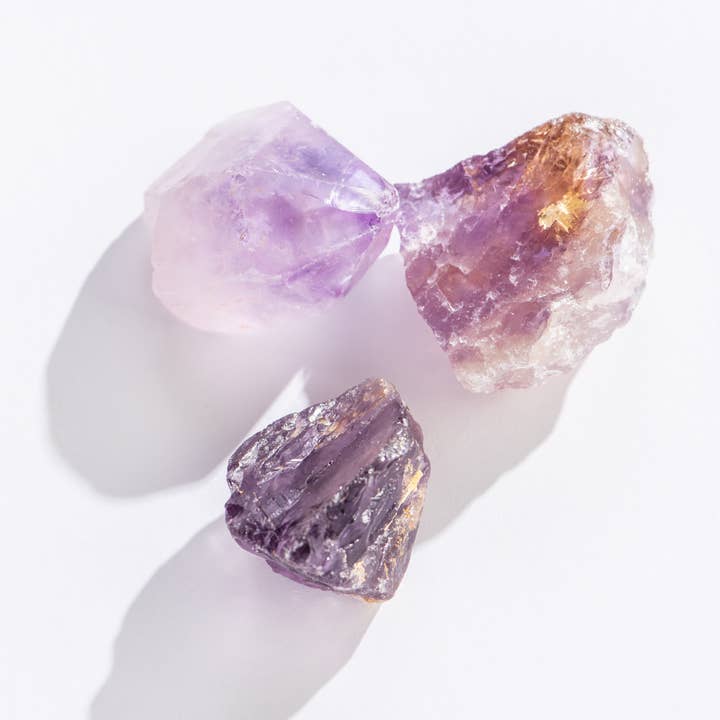 Rough Amethyst Crystals - 36 pcs, 1"-2" for wholesale by GeoCentral