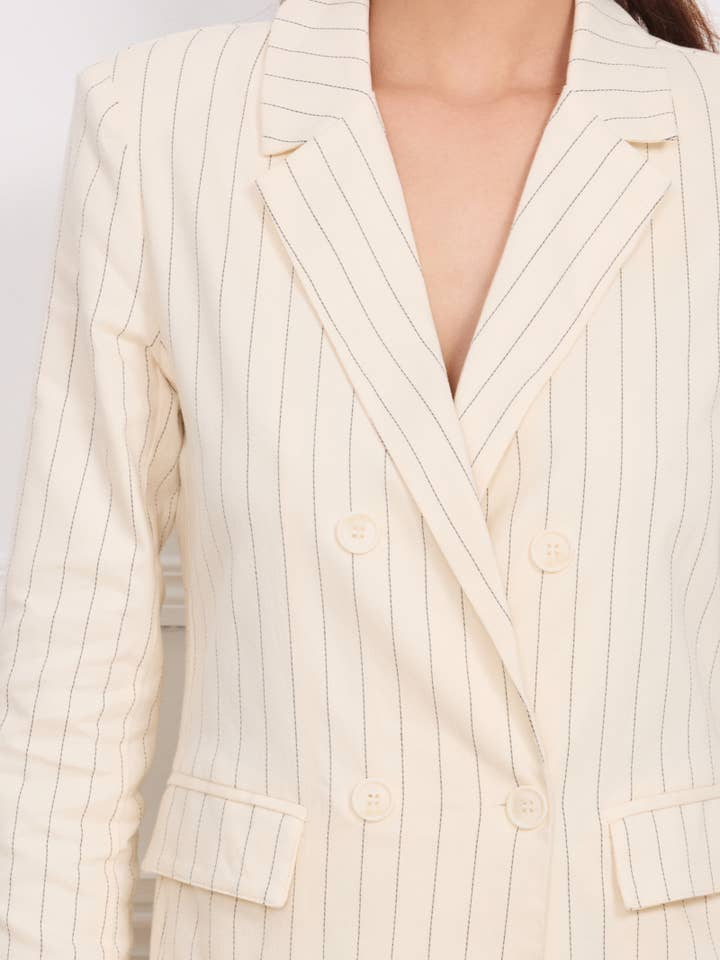 KICHIC - Wholesale Jacket - Women's - Striped jacket D6070