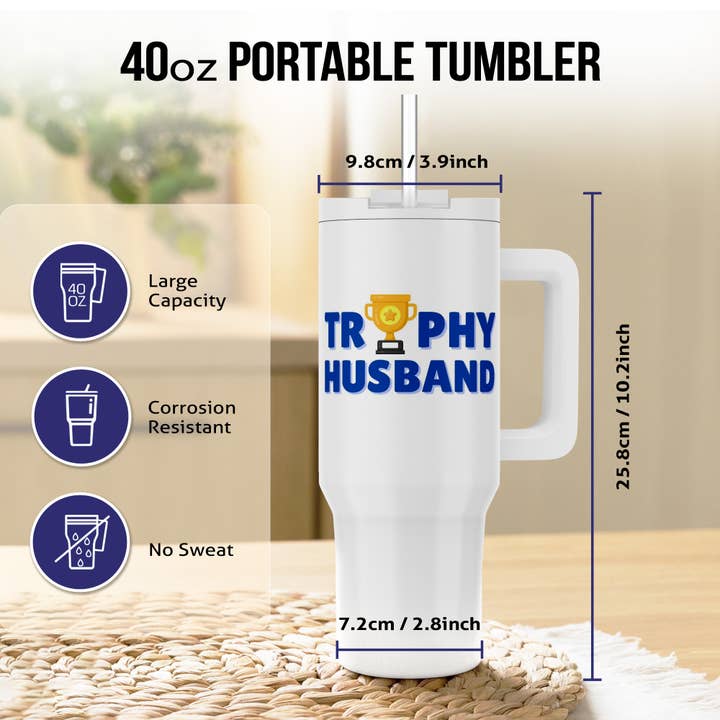 3dRose - Wholesale Insulated Mug/Tumbler - 3dRose, Trophy Husband, Tumbler6