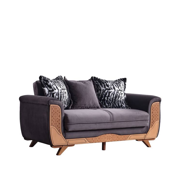 Alyans Umwandelbares Zweisitzersofa Grau für den Großhandel von Furnia group corporation