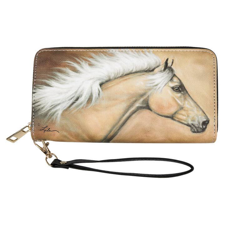 Portafoglio Pochette Palomino AWST Int'l «Lila» con cinturino da polso per la vendita all'ingrosso da parte di AWST Intl