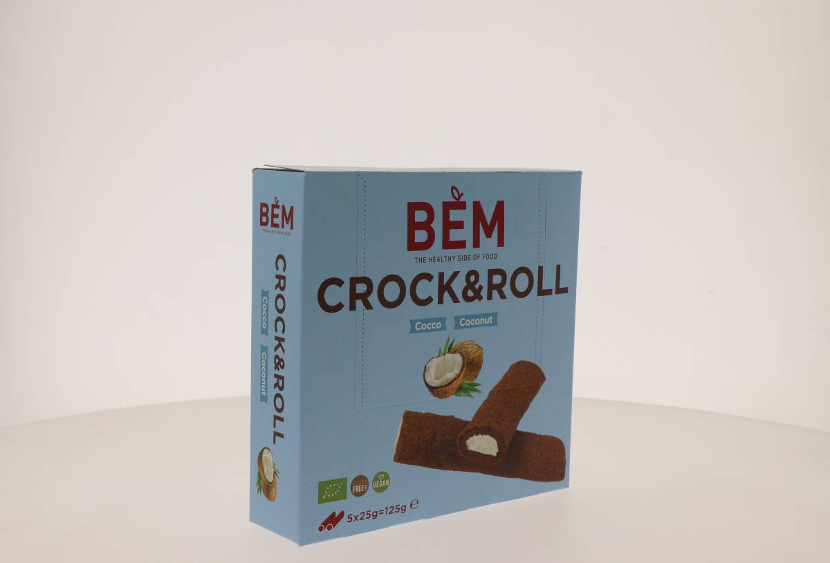 Stella Foods s.r.l. - Wholesale Snack Bar - Crock&Roll Organic Coconut Gluten Free - Multipack (5x25g)3