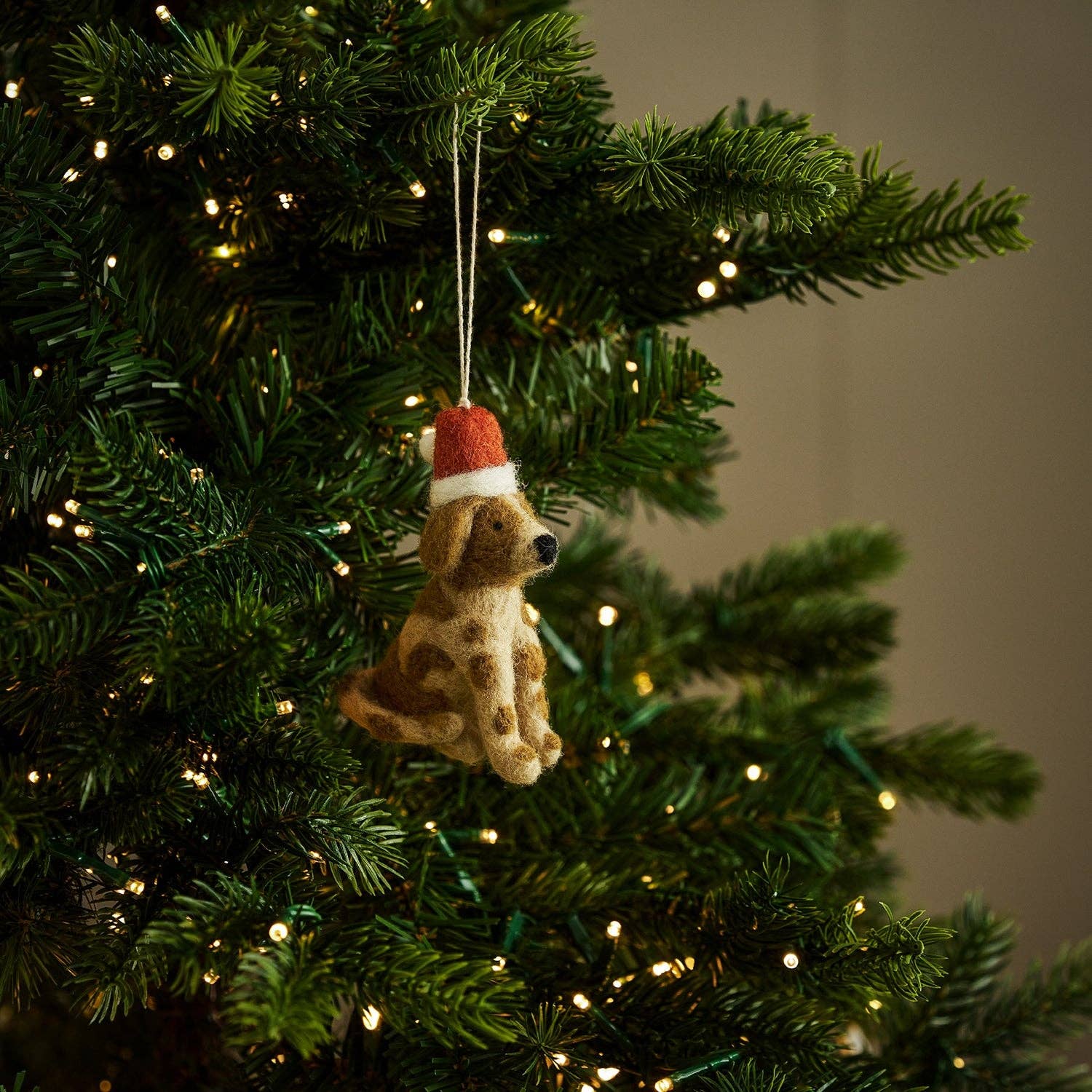 Sophie Allport - Wholesale Ornament - Christmas Dog Felt Bauble