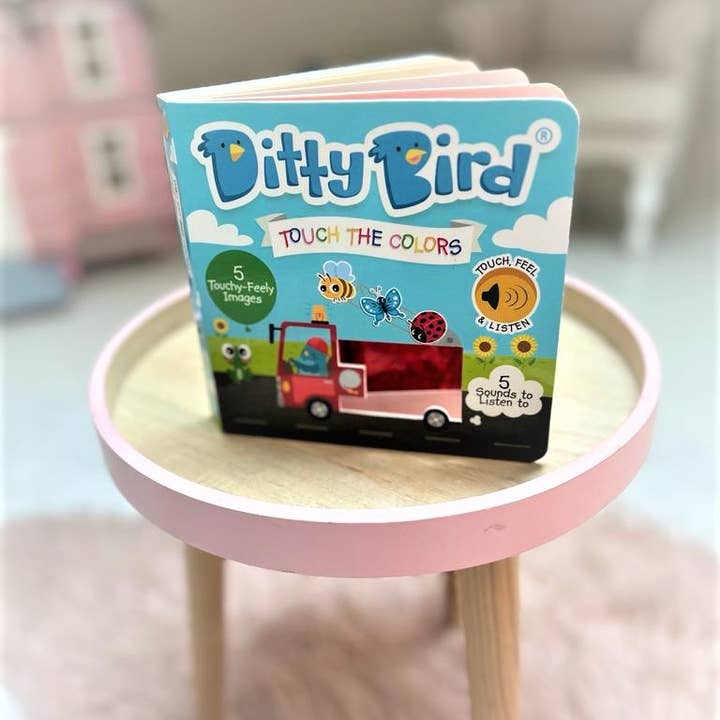 Ditty Bird - Wholesale Baby & Toddler Book (0-2) - Ditty Bird Sensory Book -Montessori- Touch the colors USB-C15