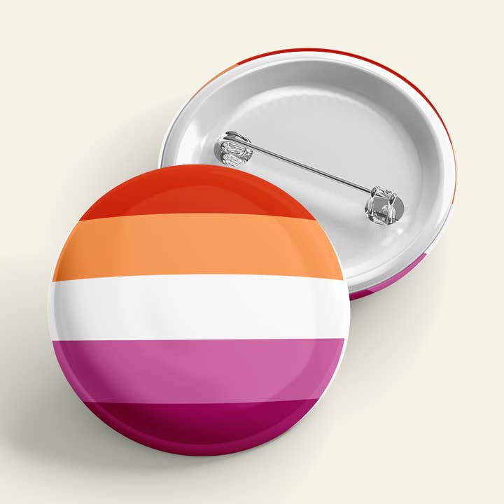 Bandera lesbiana | Pride Pin Back Button para venta al por mayor de That’s So Andrew