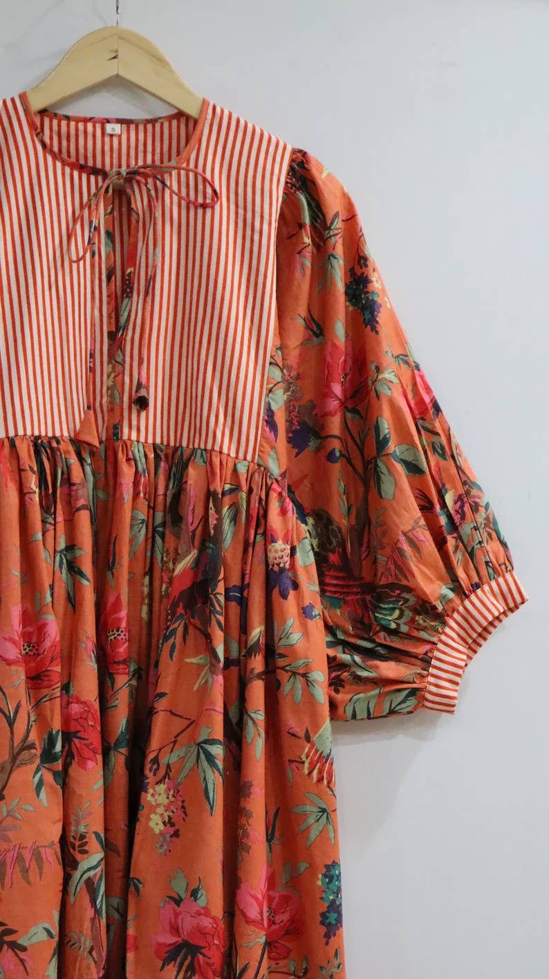 bhavnas boutique - Wholesale Dress - Women's - Holiday Casual Dress Women Wear Bird Print Dress1