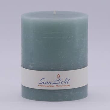 Rustikt myntpelare ljus | Ø 9,4 cm, höjd 10,5 cm för wholesale av SinnLicht