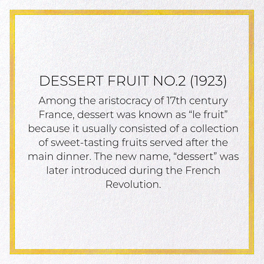 Ezen Trade – wholesale Everyday greeting card – DESSERT FRUIT NO.2 (1923): Painting Greeting Card3
