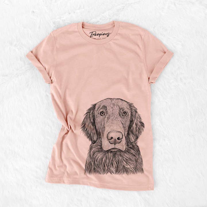 Inkopious - Wholesale Screen Printed T-Shirt - Women's - Pippin the Flat Coated Retriever - Bella Canvas Unisex Crewneck3