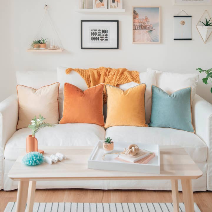 Monday Moose - Wholesale Throw/Decorative Pillow - Monteverde Pillow Covers (4-Pack) - Orange/Teal7