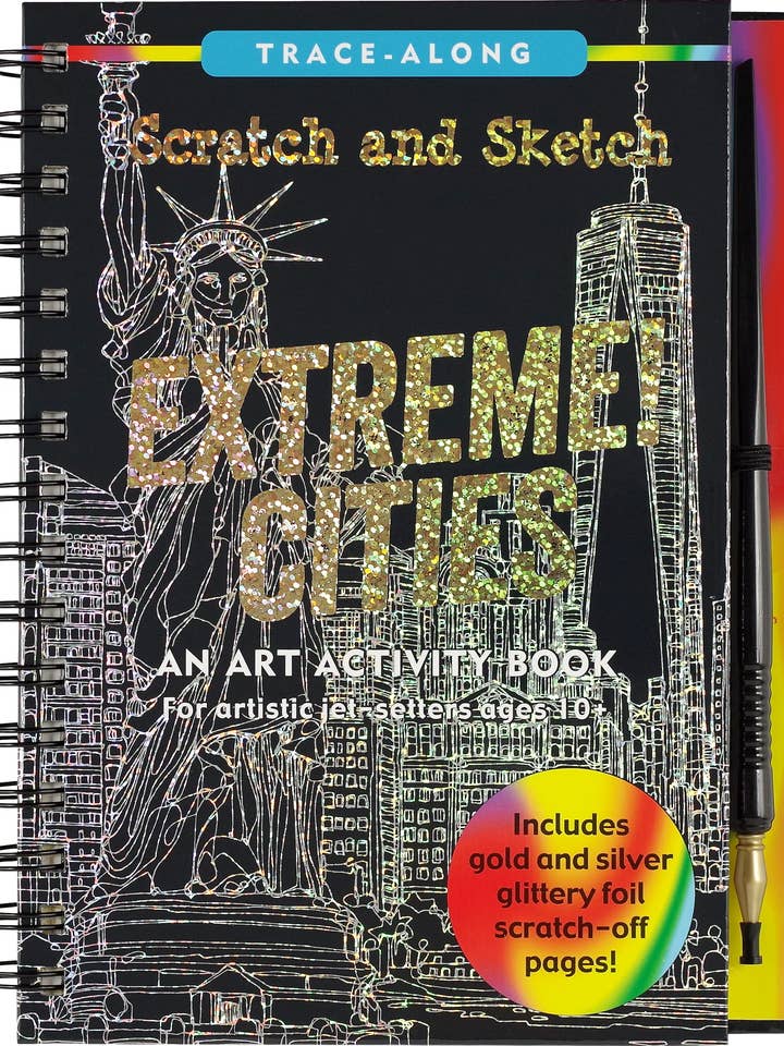 Scratch & Sketch Extreme Cities (Trace Along) for wholesale by Peter Pauper Press, inc.
