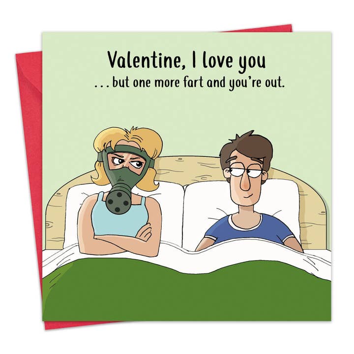 Twizler Ltd - Wholesale Valentine's Day Card - Funny Valentines Day Card - One More Fart