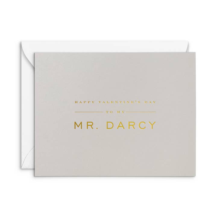 Carte de vœux Mr Darcy pour la vente par Smitten on Paper