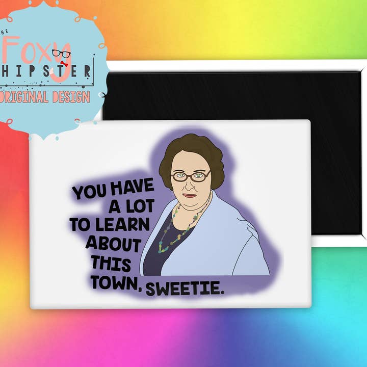Imã de geladeira The Office Phyllis Vance por atacado de The Foxy Hipster