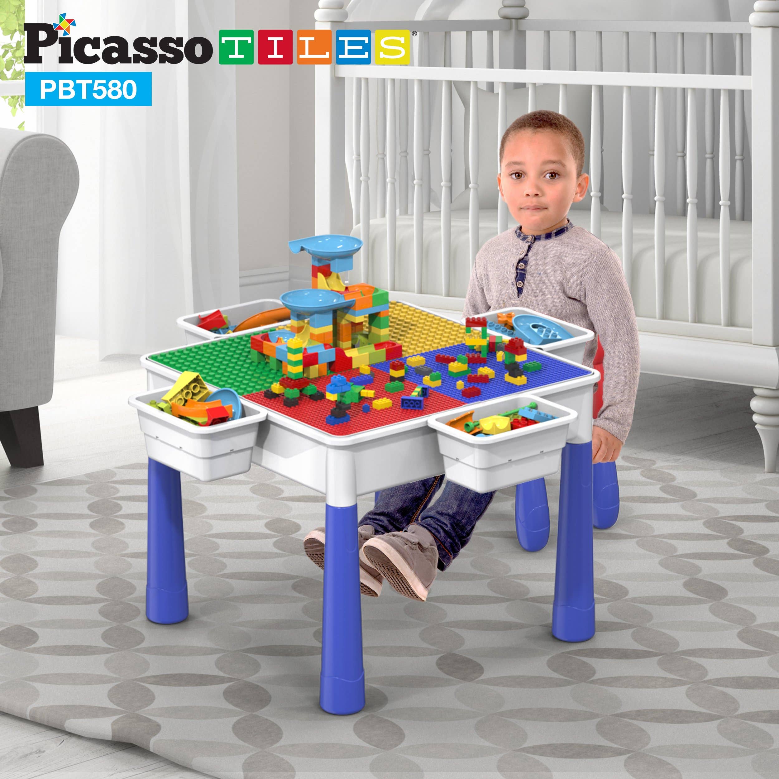 PicassoTiles - Wholesale Toy Set - Kids - PicassoTiles Large All-in-One Activity Center6