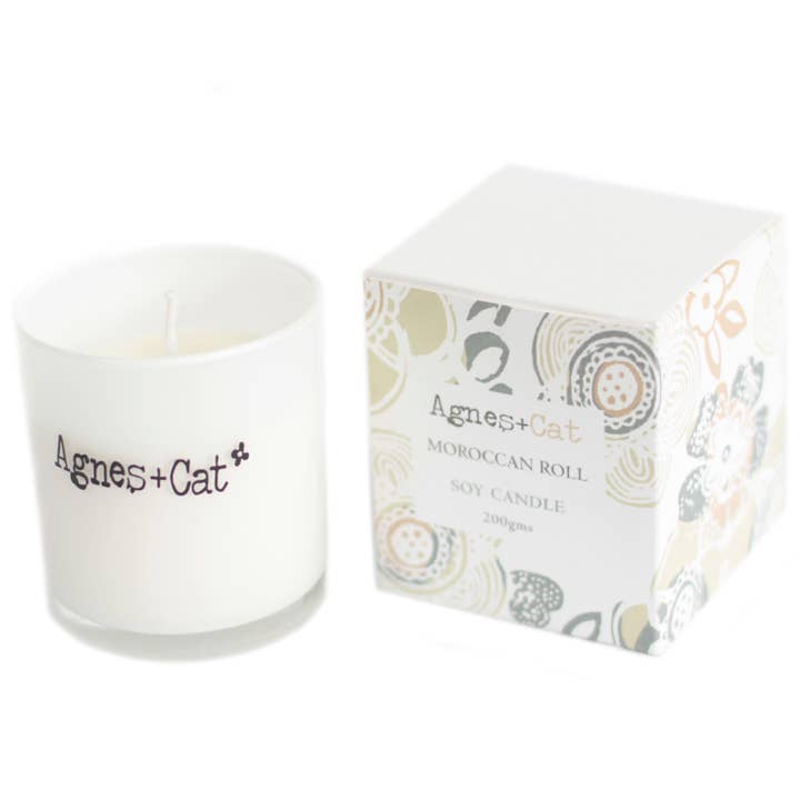 Soy Wax Votive Candle 200g - Moroccan Roll for wholesale by Agnes + Cat