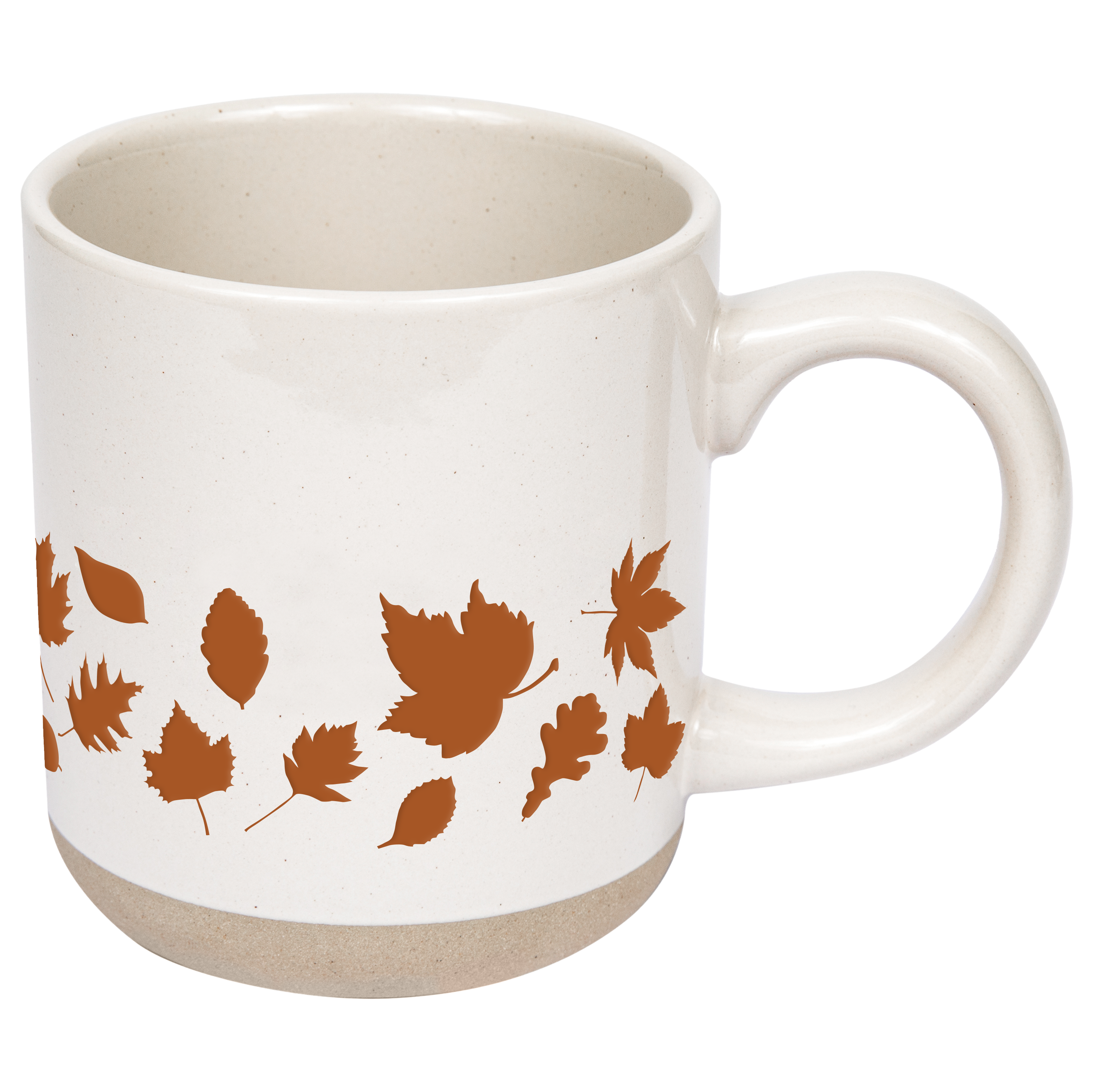 Sweet Water Decor - Wholesale Coffee Mug - Orange Leaves Stoneware Coffee Mug - Fall Decor3