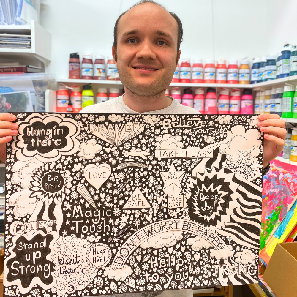 ARTHOUSE Unlimited - Wholesale Chocolate Bar - Joy Sized: Be Happy, Salted Caramel Milk Chocolate & Pistachio Crumb1