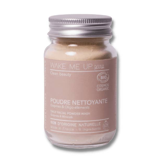 Organic enzymatic face cleansing powder for wholesale by Wake Me Up.paris