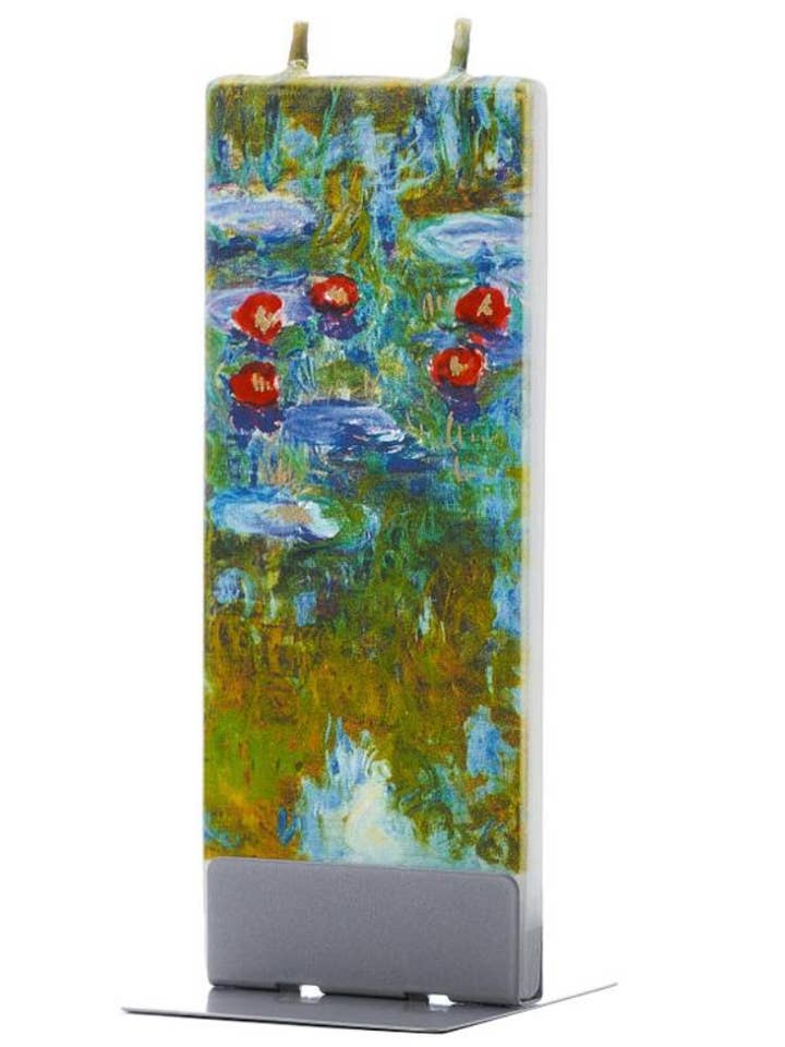 Flat Handmade Candle-Claude Monet Water Lilies for wholesale by Flatyz EU