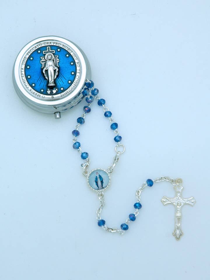 ID359MM- Rosary Box w/ Rosary, MM for wholesale by Contreras Designs