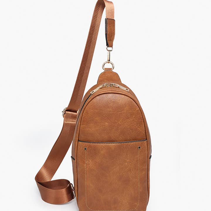 Jen & Co. - Wholesale Crossbody Bag - Women's - M2437 Pamela Sling Bag w/ Dbl Zip & Removable Strap