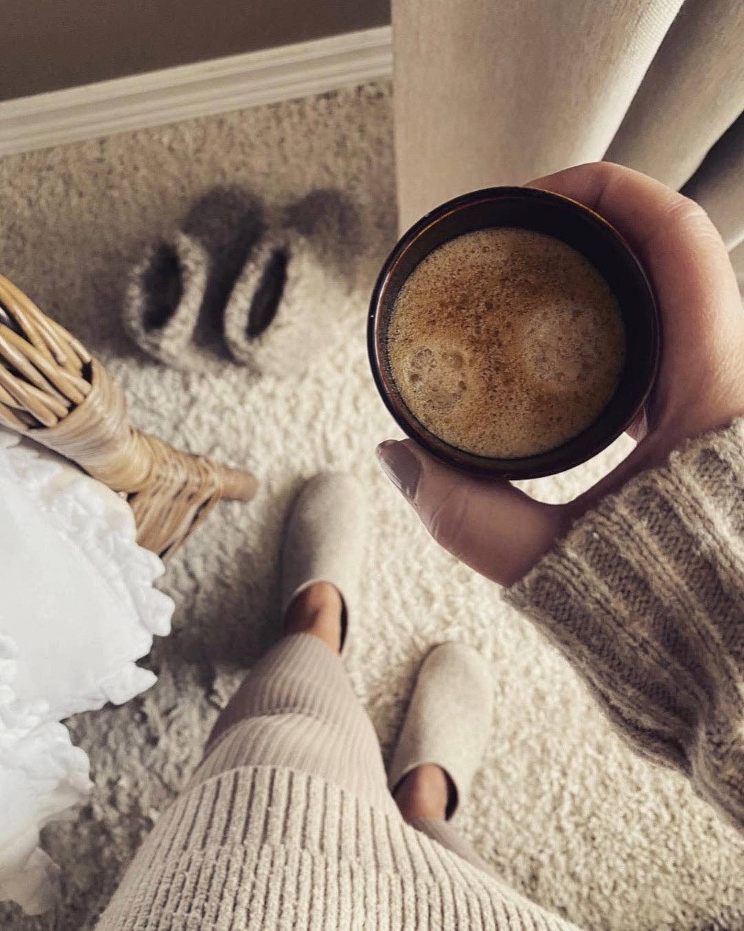 The Cozy Sheep - Wholesale Slides - Women's - Felted slippers with leather sole — Beige5