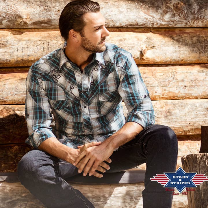 Western shirt - Jeff Blue and other Purchase Wholesale polo shirts with embroidery. Free Returns & Net 60 Terms on Faire trending on Faire.