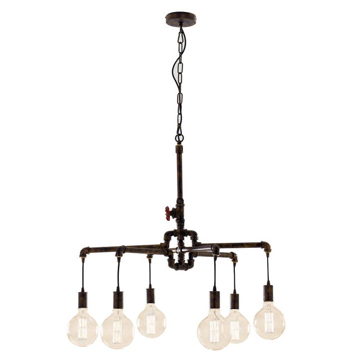 AMARCORD suspension lamp in aged metal industrial style for wholesale by Gruppo F.T