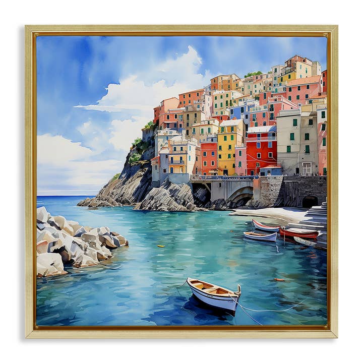Stupell Industries - Wholesale Wall Sign - Cinque Terre Port - Framed Wall Art23