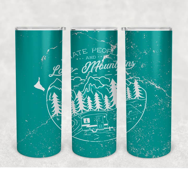 I Hate People Tumbler for wholesale by Totally Tumblers LLC