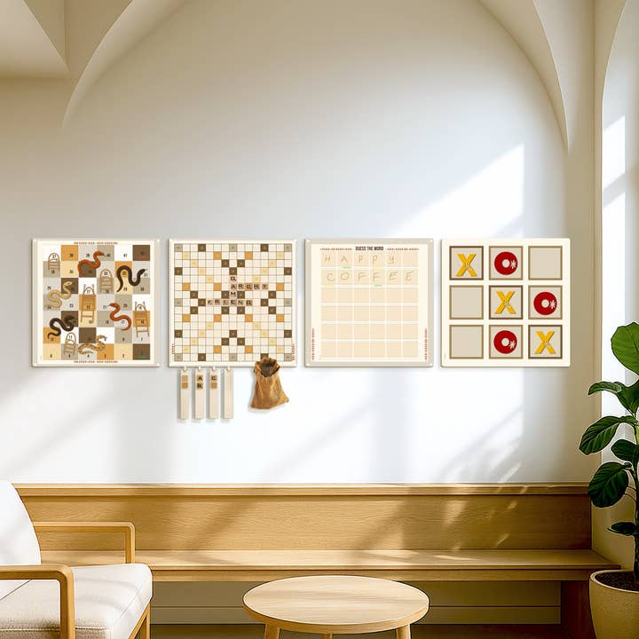 Magnetic Game Set: Snakes and Ladders, Words, TicTacToe, Word Guess for wholesale by Archtwain