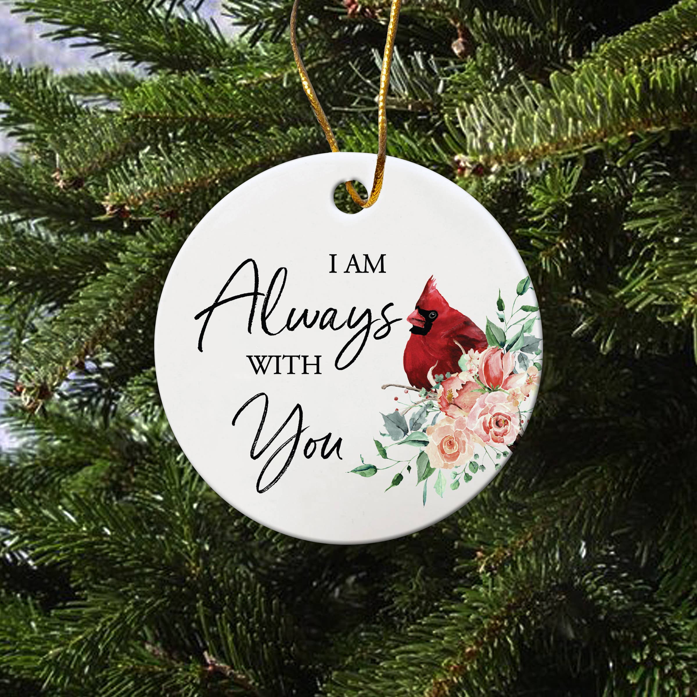 LifeSong Milestones - Wholesale Ornament - Cardinal I Am Always With You Ornament for Christmas Decor2