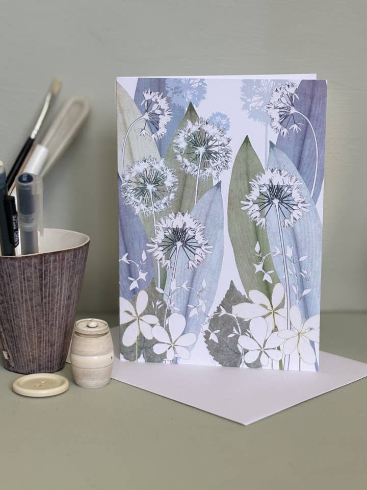 Spring Garlic Card for wholesale by Amanda Ross