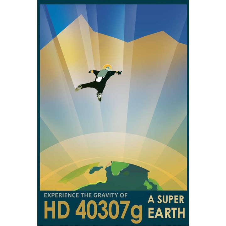 NASA Visions of the Future Wood Magnet: HD 40307 for wholesale by LaserMach