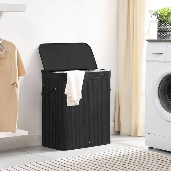 Greenwestons - Wholesale Laundry Hamper - Bamboo Laundry Hamper with Lid, 26.4-Gallons-