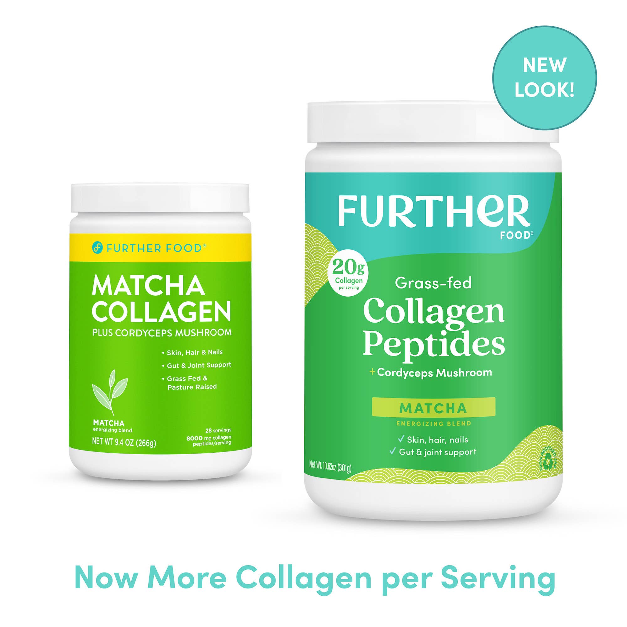 Further Food - Wholesale Protein/Superfood Powder - Matcha Collagen Peptides Powder2