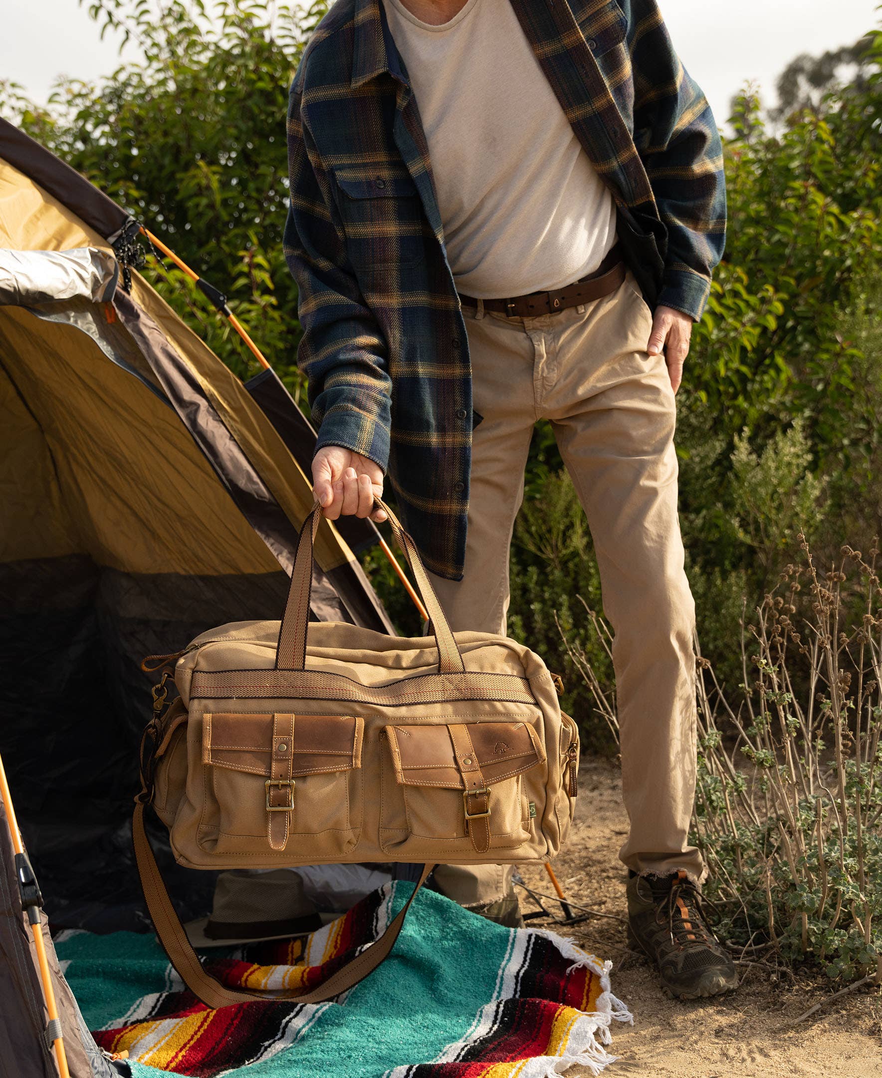TSD Brand - Wholesale Weekender Bag - Unisex - Turtle Ridge Canvas Duffle Bag1