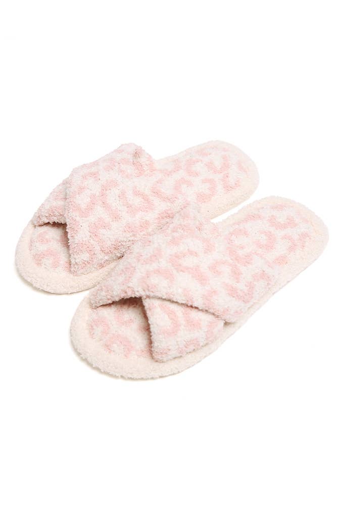 Hana - Wholesale Slippers - Women's - Leopard criss-cross slippers7