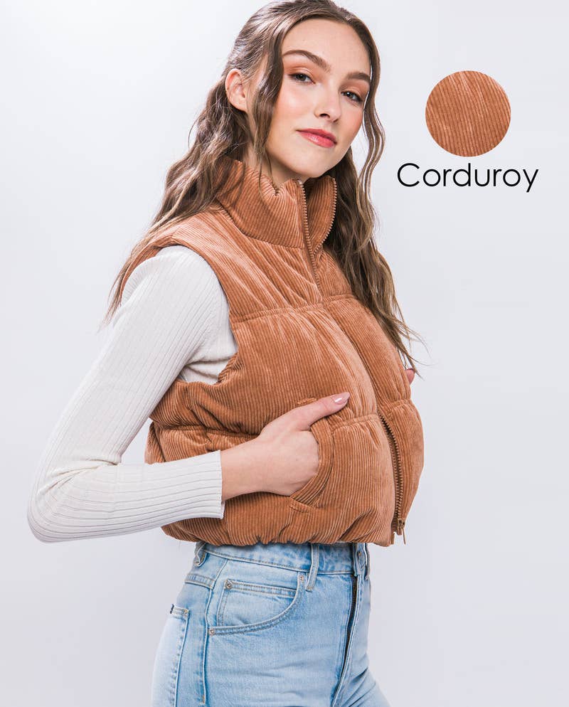 42POPS – Großhandel Oberbekleidungsweste – Damen – .Pufferweste mit Taschen22